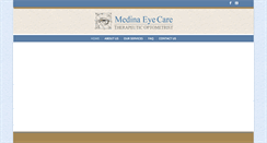 Desktop Screenshot of medinaeyecare.net